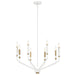 Kichler Canada - Eight Light Chandelier - Armand - White- Union Lighting Luminaires Decor
