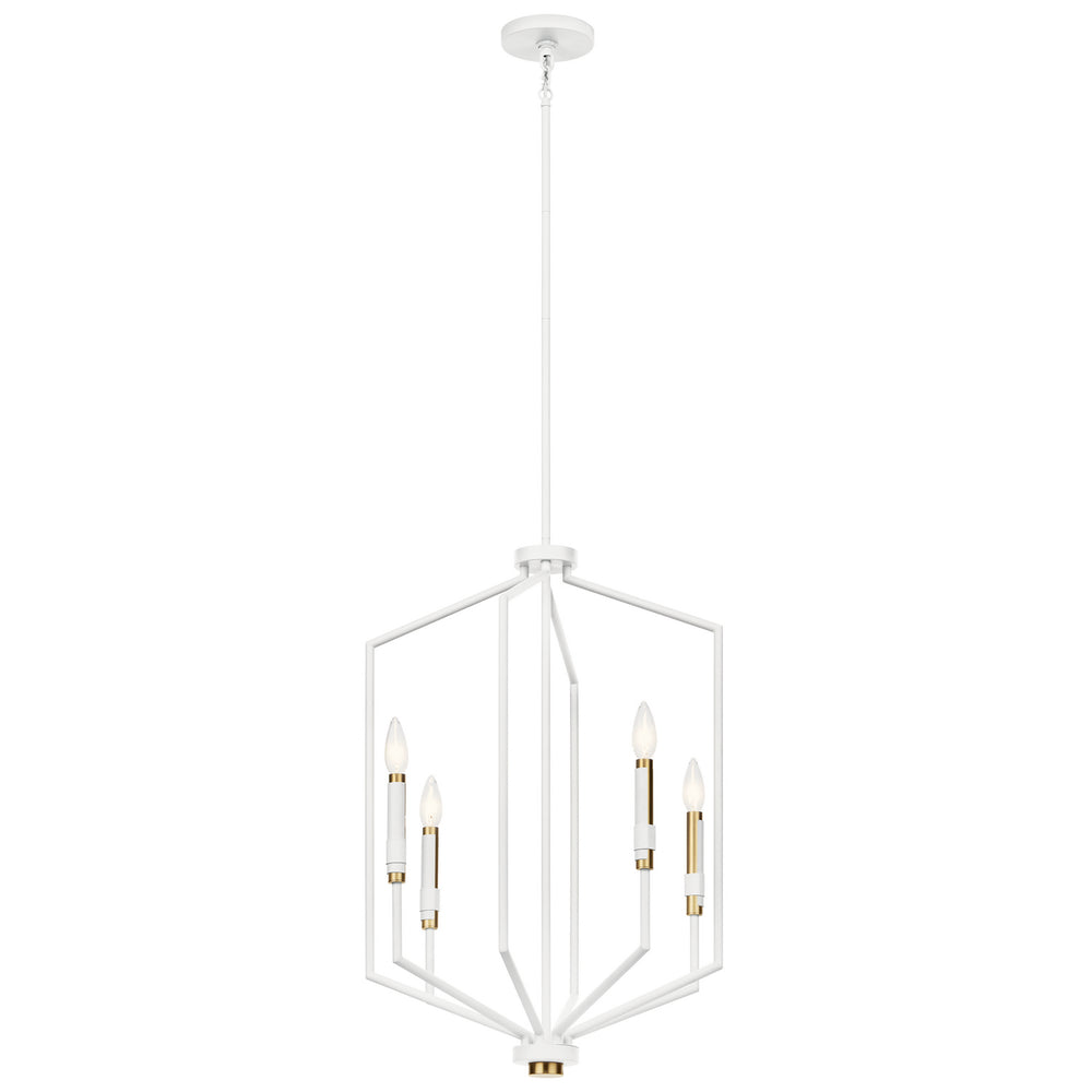 Kichler Canada - Four Light Foyer Pendant - Armand - White- Union Lighting Luminaires Decor
