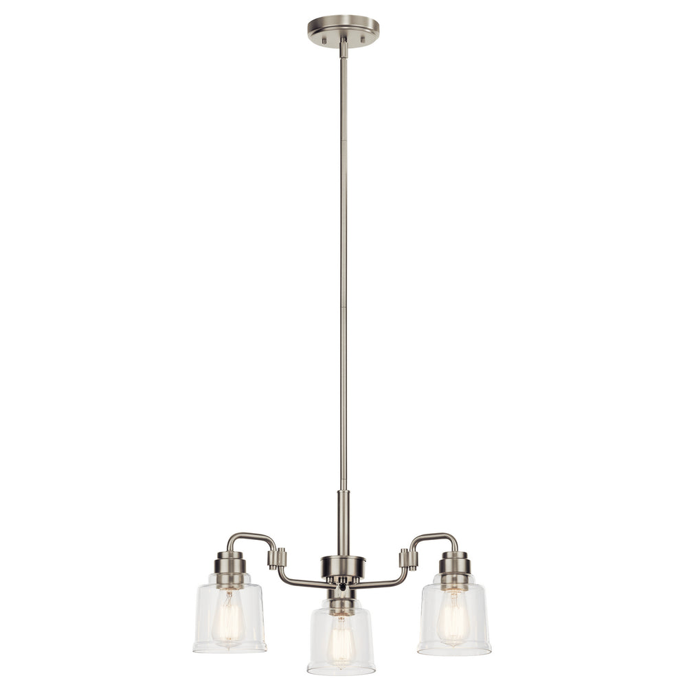 Kichler Canada - Three Light Chandelier - Aivian - Nickel Textured- Union Lighting Luminaires Decor