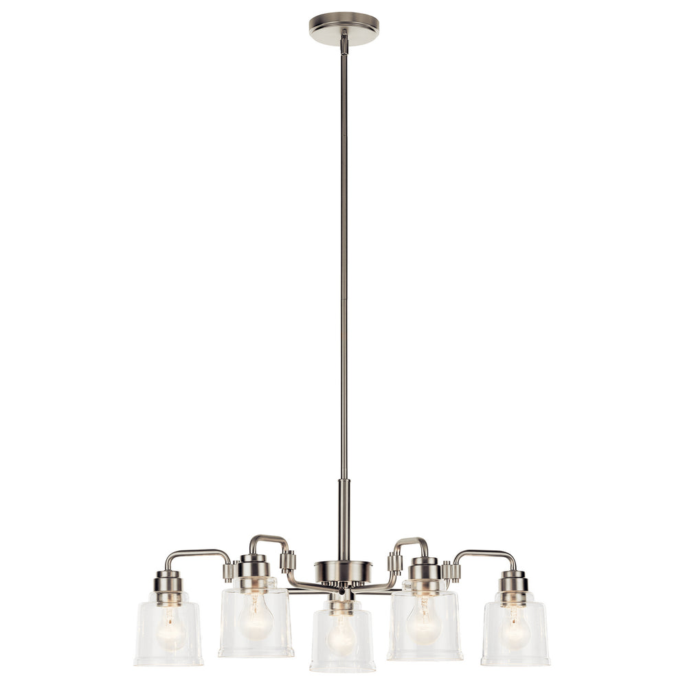 Kichler Canada - Five Light Chandelier - Aivian - Nickel Textured- Union Lighting Luminaires Decor