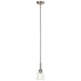 Kichler Canada - One Light Mini Pendant - Aivian - Nickel Textured- Union Lighting Luminaires Decor