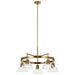 Kichler Canada - Five Light Chandelier - Eastmont - Brushed Brass- Union Lighting Luminaires Decor