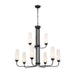 Kichler Canada - Nine Light Chandelier - Truby - Black- Union Lighting Luminaires Decor