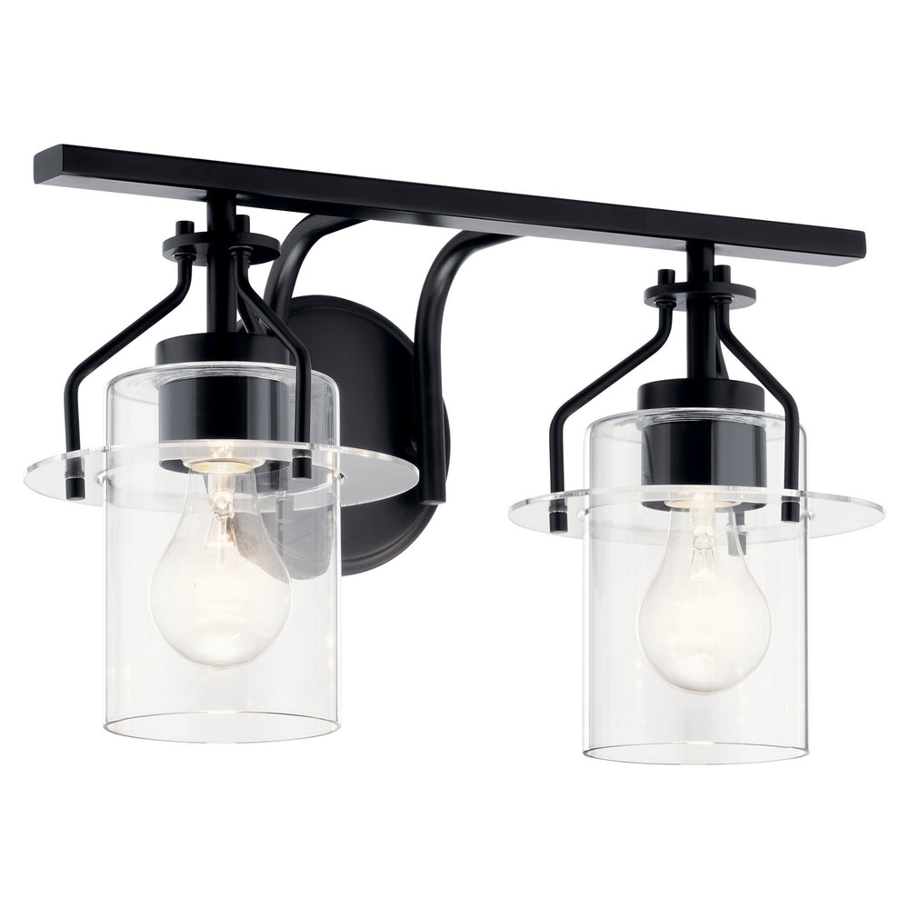 Kichler Canada - Two Light Bath - Everett - Black- Union Lighting Luminaires Decor