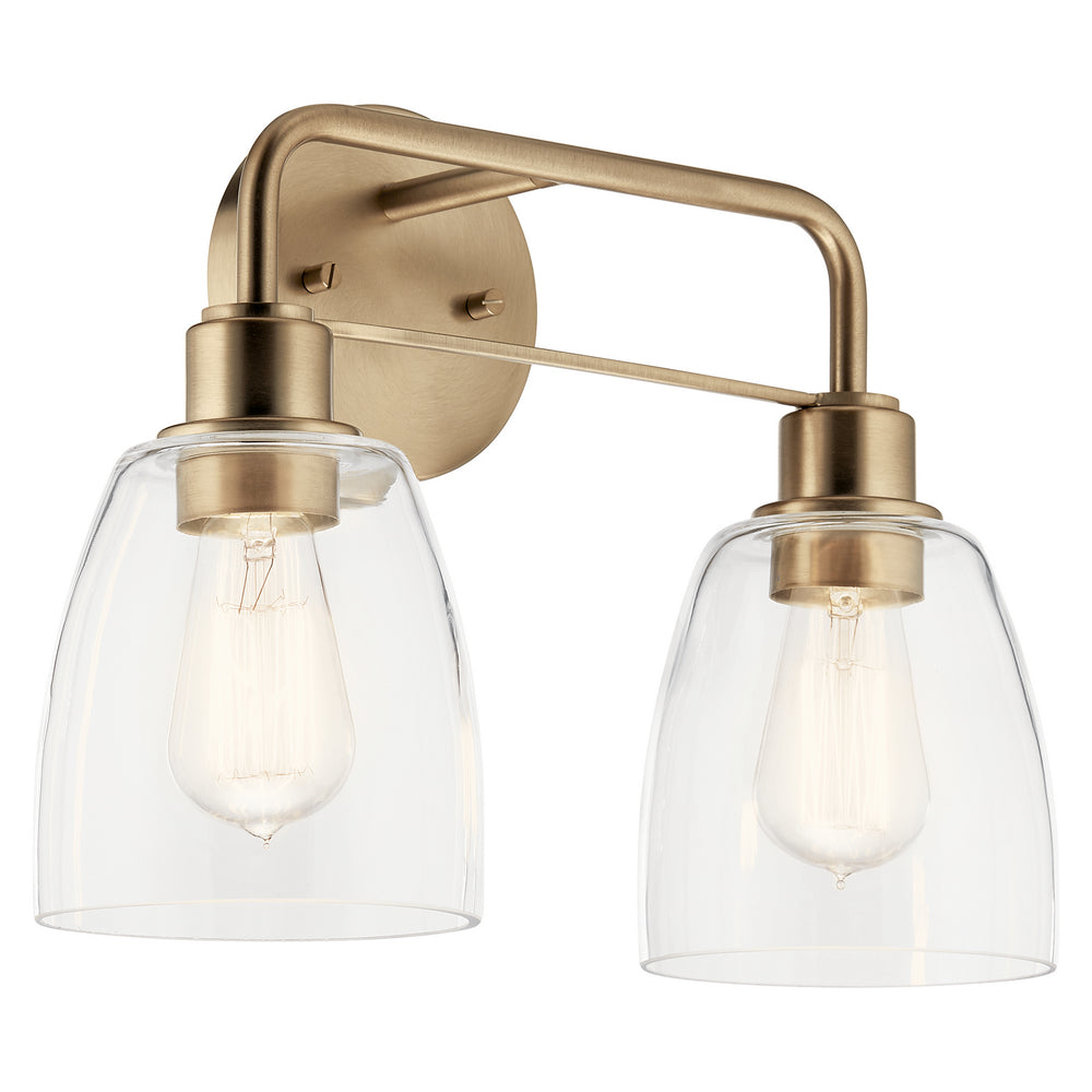 Kichler Canada - Two Light Bath - Meller - Champagne Bronze- Union Lighting Luminaires Decor