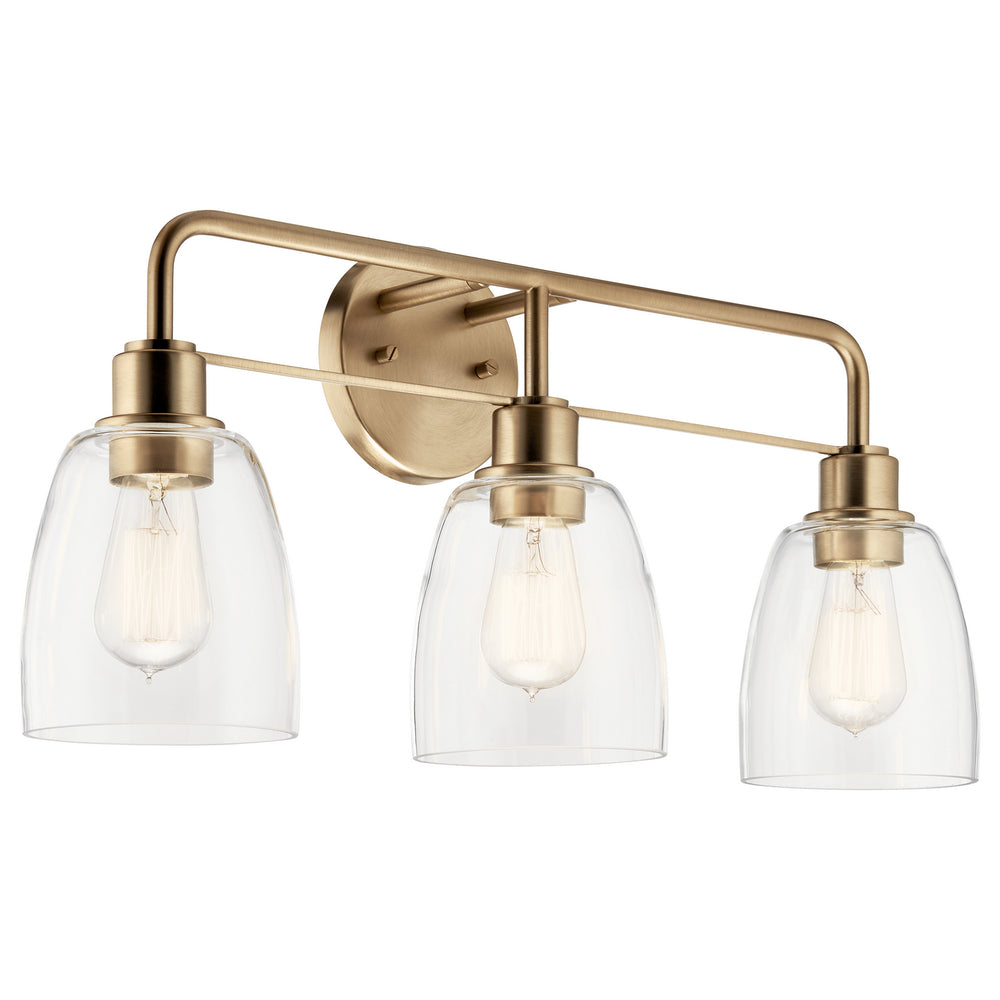 Kichler Canada - Three Light Bath - Meller - Champagne Bronze- Union Lighting Luminaires Decor