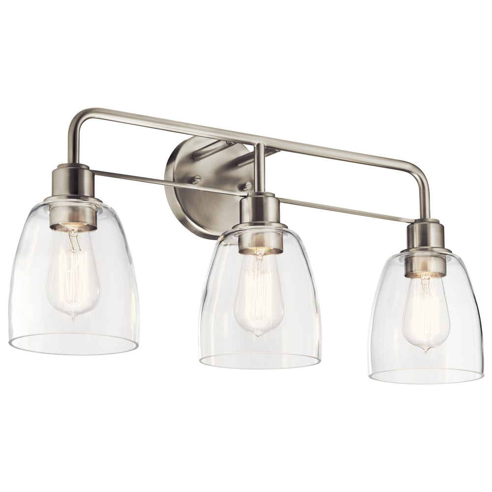 Kichler Canada - Three Light Bath - Meller - Nickel Textured- Union Lighting Luminaires Decor