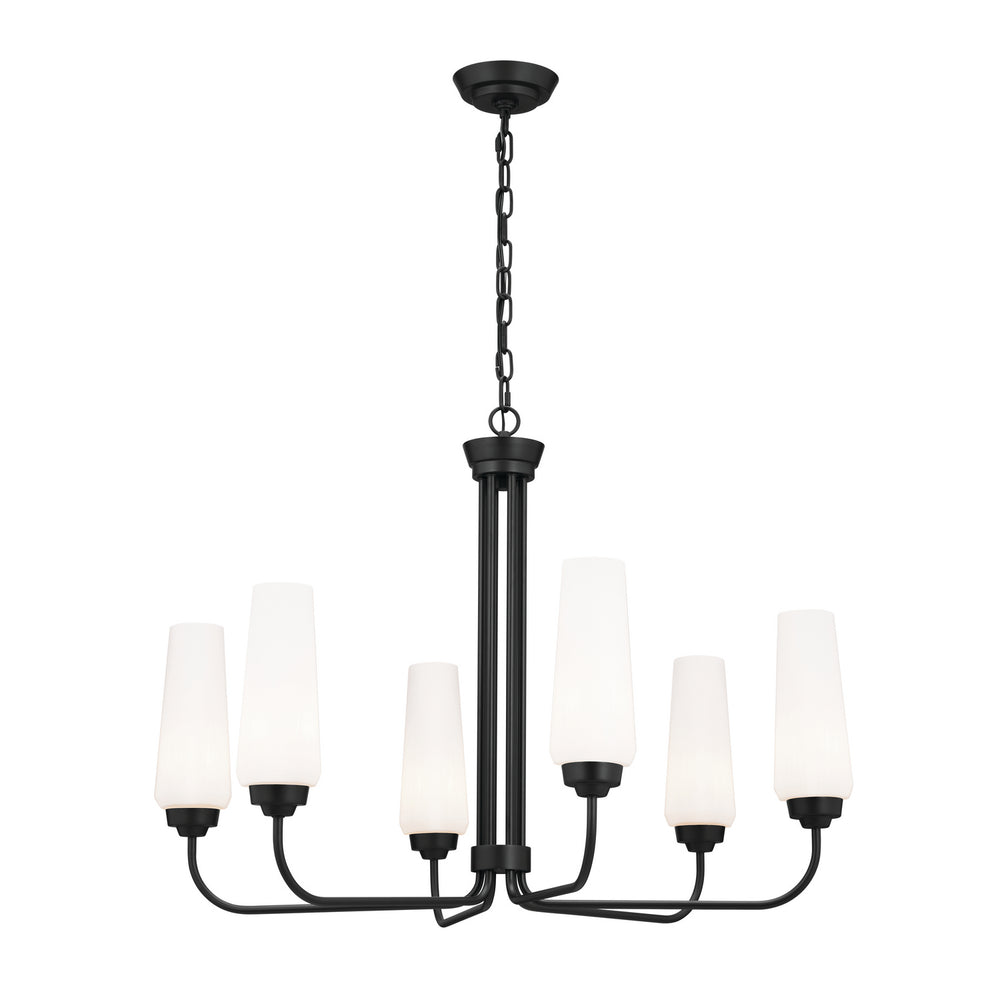 Kichler Canada - Six Light Chandelier - Truby - Black- Union Lighting Luminaires Decor