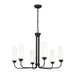 Kichler Canada - Six Light Chandelier - Truby - Black- Union Lighting Luminaires Decor