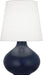 Robert Abbey - One Light Table Lamp - June - Matte Midnight Blue Glazed Ceramic- Union Lighting Luminaires Decor