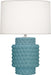 Robert Abbey - One Light Accent Lamp - Dolly - Matte Steel Blue Glazed Textured Ceramic- Union Lighting Luminaires Decor