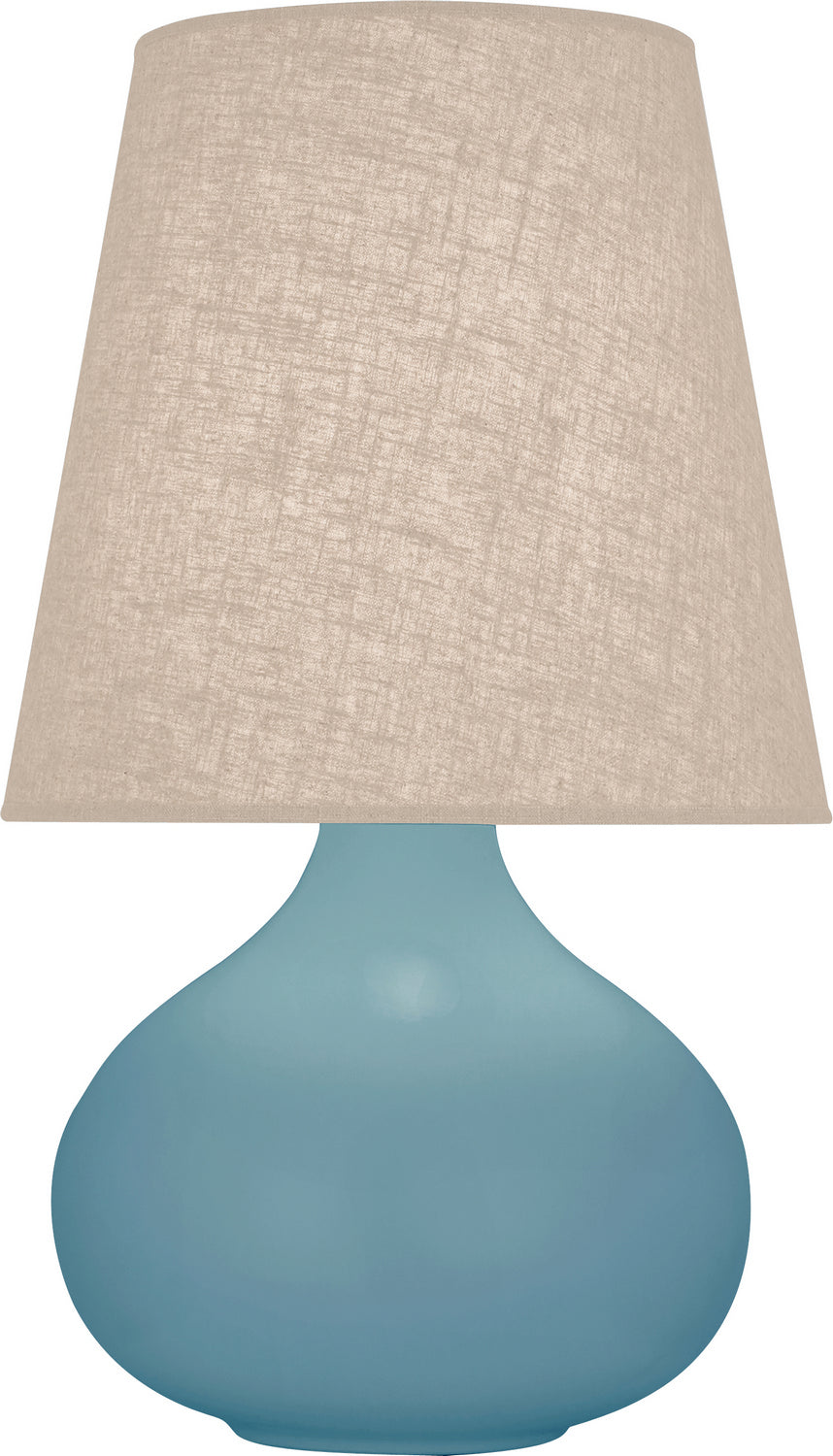 Robert Abbey - One Light Accent Lamp - June - Matte Steel Blue Glazed Ceramic- Union Lighting Luminaires Decor