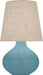 Robert Abbey - One Light Table Lamp - June - Matte Steel Blue Glazed Ceramic- Union Lighting Luminaires Decor