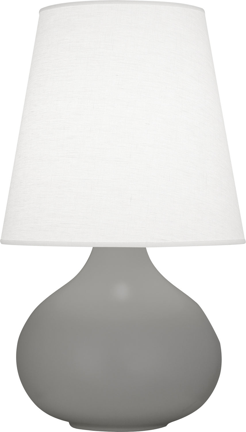 Robert Abbey - One Light Accent Lamp - June - Matte Smoky Taupe Glazed Ceramic- Union Lighting Luminaires Decor