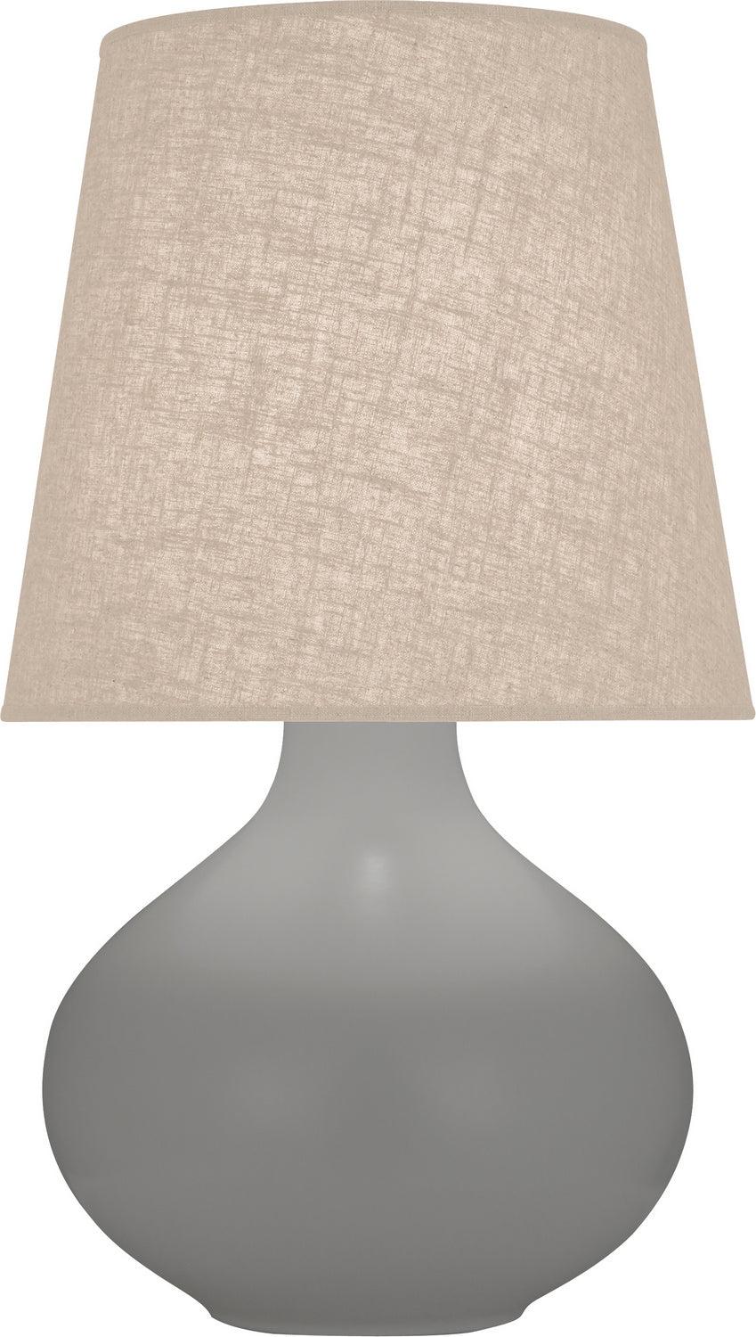 Robert Abbey - One Light Table Lamp - June - Matte Smoky Taupe Glazed Ceramic- Union Lighting Luminaires Decor