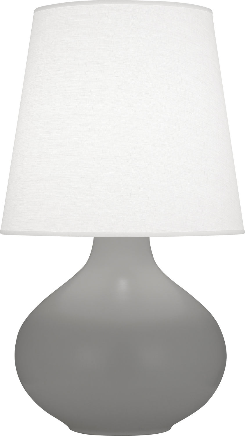 Robert Abbey - One Light Table Lamp - June - Matte Smoky Taupe Glazed Ceramic- Union Lighting Luminaires Decor