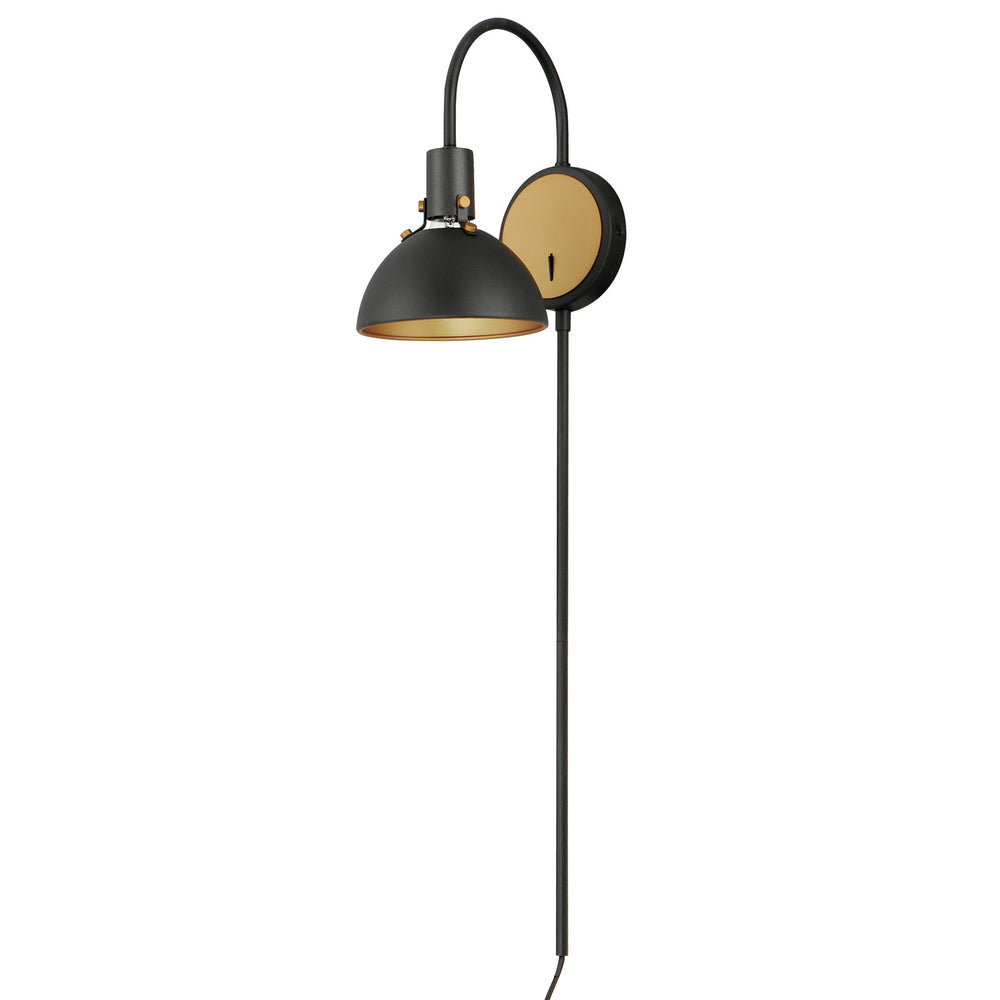 Maxim - One Light Wall Sconce - Dawn - Antique Brass / Black- Union Lighting Luminaires Decor