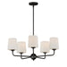 Maxim - Five Light Chandelier - Bristol - Anthracite- Union Lighting Luminaires Decor
