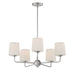 Maxim - Five Light Chandelier - Bristol - Satin Nickel- Union Lighting Luminaires Decor