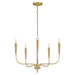 Maxim - Five Light Chandelier - Vela - Satin Brass- Union Lighting Luminaires Decor
