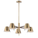 Maxim - LED Chandelier - Carlo - Dark Bronze, Leather, Heritage Brass- Union Lighting Luminaires Decor