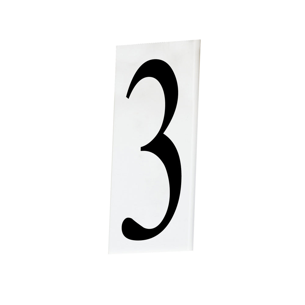 Maxim - House Number 3 - Address - White- Union Lighting Luminaires Decor
