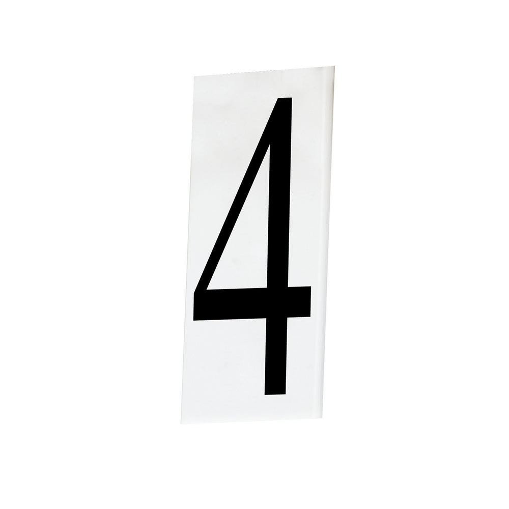 Maxim - House Number 4 - Address - White- Union Lighting Luminaires Decor