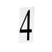 Maxim - House Number 4 - Address - White- Union Lighting Luminaires Decor