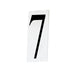 Maxim - House Number 7 - Address - White- Union Lighting Luminaires Decor