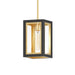 Maxim - One Light Outdoor Pendant - Neoclass - Black / Gold- Union Lighting Luminaires Decor