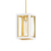 Maxim - One Light Outdoor Pendant - Neoclass - White/Gold- Union Lighting Luminaires Decor