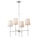 Maxim - Four Light Chandelier - Huntington - Satin Nickel- Union Lighting Luminaires Decor