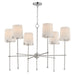 Maxim - Six Light Chandelier - Huntington - Satin Nickel- Union Lighting Luminaires Decor