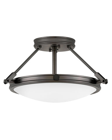 Hinkley Canada - LED Semi-Flush Mount - Collier - Black Oxide- Union Lighting Luminaires Decor
