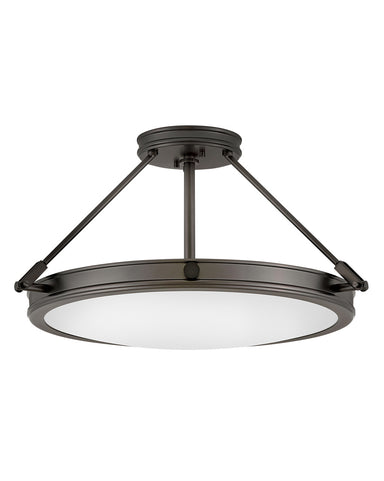 Hinkley Canada - LED Semi-Flush Mount - Collier - Black Oxide- Union Lighting Luminaires Decor