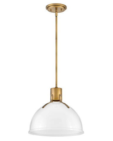 Hinkley Canada - LED Pendant - Argo - Heritage Brass with Cased Opal Glass- Union Lighting Luminaires Decor