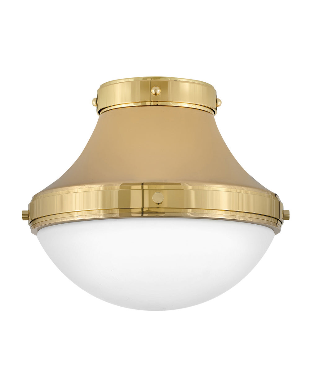 Hinkley Canada - LED Flush Mount - Oliver - Bright Brass- Union Lighting Luminaires Decor