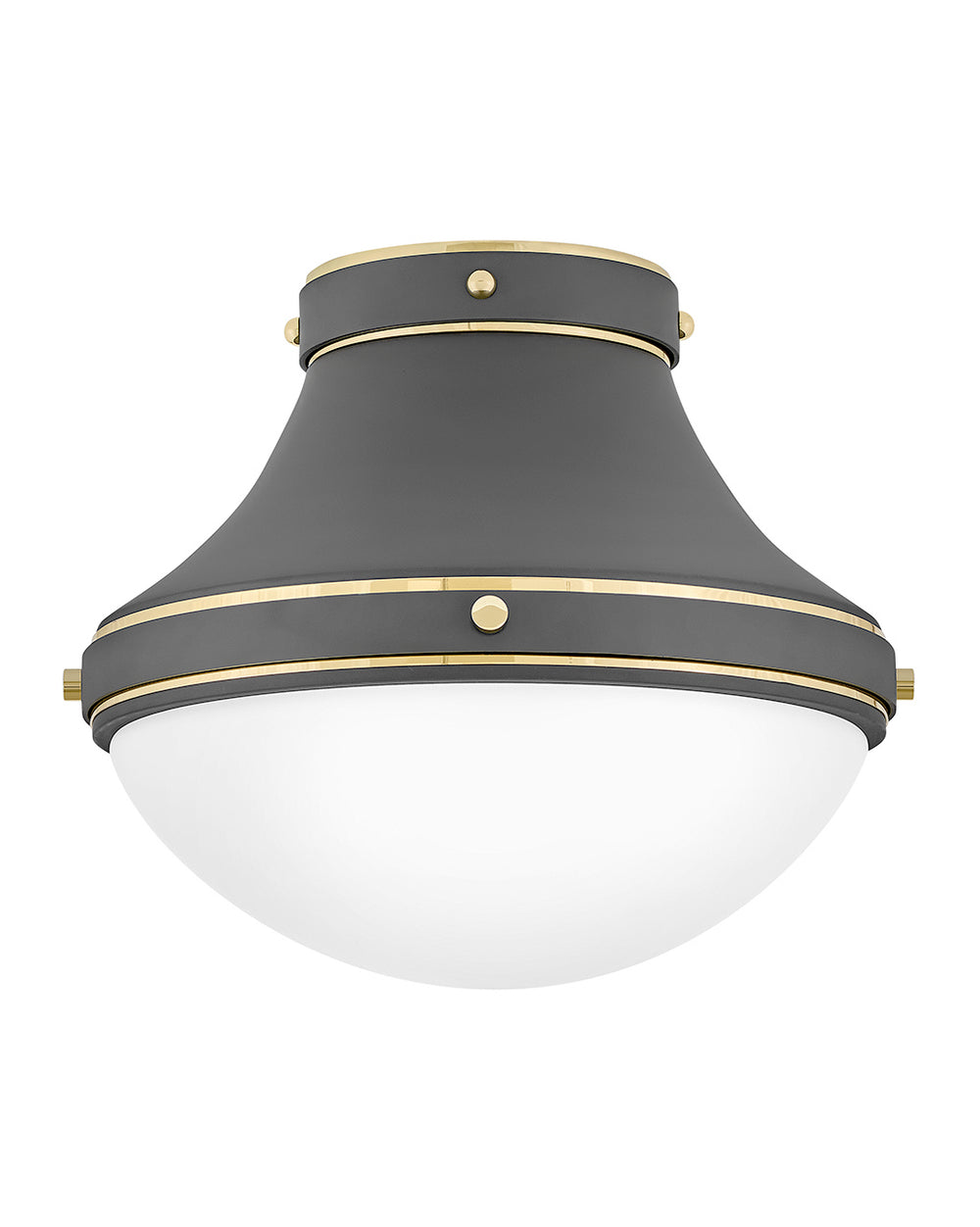 Hinkley Canada - LED Flush Mount - Oliver - Dark Matte Grey- Union Lighting Luminaires Decor