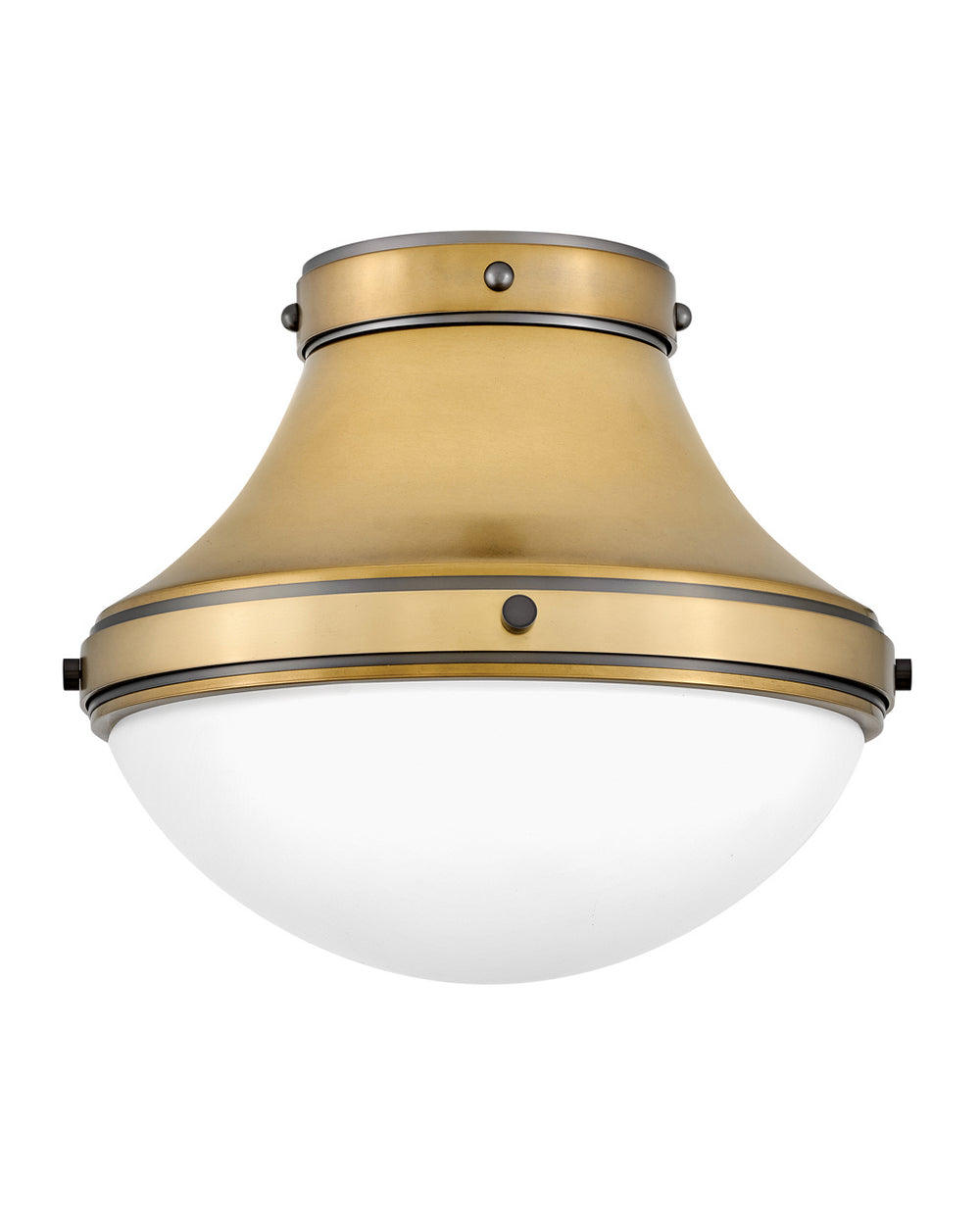 Hinkley Canada - LED Flush Mount - Oliver - Heritage Brass- Union Lighting Luminaires Decor