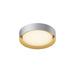 ET2 - LED Flush Mount - Echo - White/Gold- Union Lighting Luminaires Decor