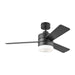 "Generation Lighting Canada. - 44"Ceiling Fan - Era - Midnight Black- Union Lighting Luminaires Decor"