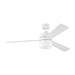 "Generation Lighting Canada. - 52"Ceiling Fan - Era - Matte White- Union Lighting Luminaires Decor"