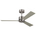 Visual Comfort Fan Canada - 44" Ceiling Fan - Rozzen - Brushed Steel- Union Lighting Luminaires Decor
