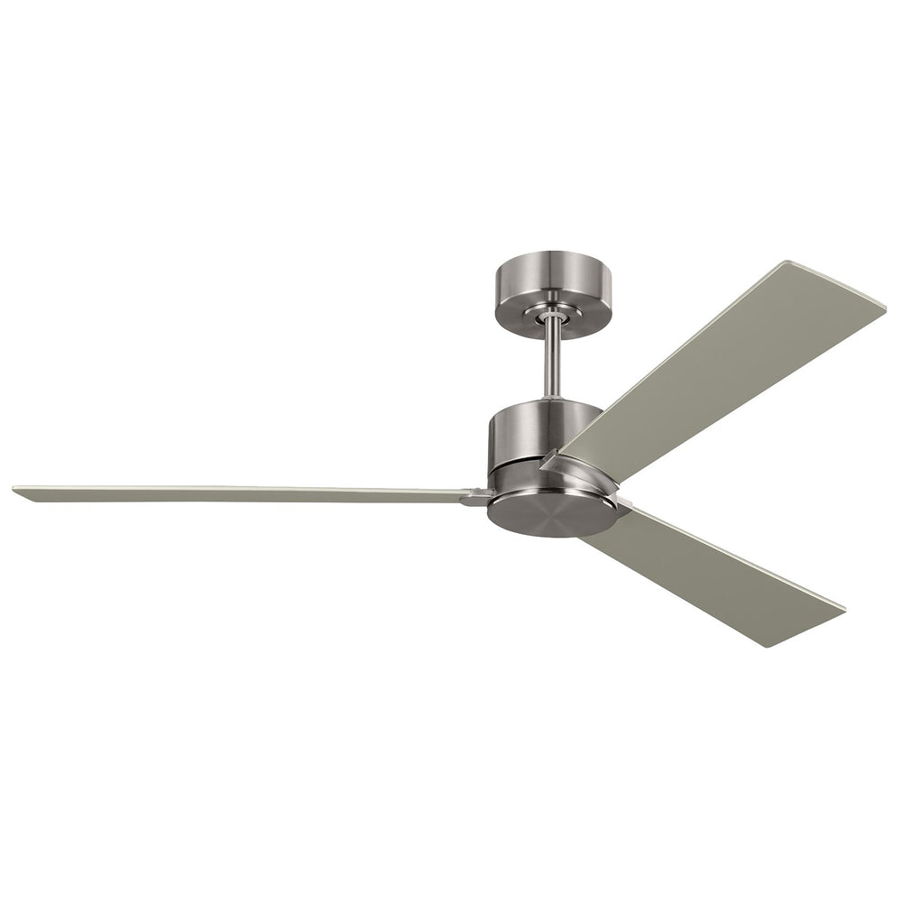 Visual Comfort Fan Canada - 52" Ceiling Fan - Rozzen - Brushed Steel- Union Lighting Luminaires Decor