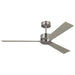 Visual Comfort Fan Canada - 52" Ceiling Fan - Rozzen - Brushed Steel- Union Lighting Luminaires Decor