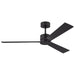 Visual Comfort Fan Canada - 52" Ceiling Fan - Rozzen - Midnight Black- Union Lighting Luminaires Decor