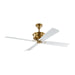 Visual Comfort Fan Canada - 56"Ceiling Fan - Subway - Hand Rubbed Antique Brass- Union Lighting Luminaires Decor