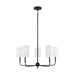 Visual Comfort Studio Canada - Five Light Chandelier - Foxdale - Midnight Black- Union Lighting Luminaires Decor