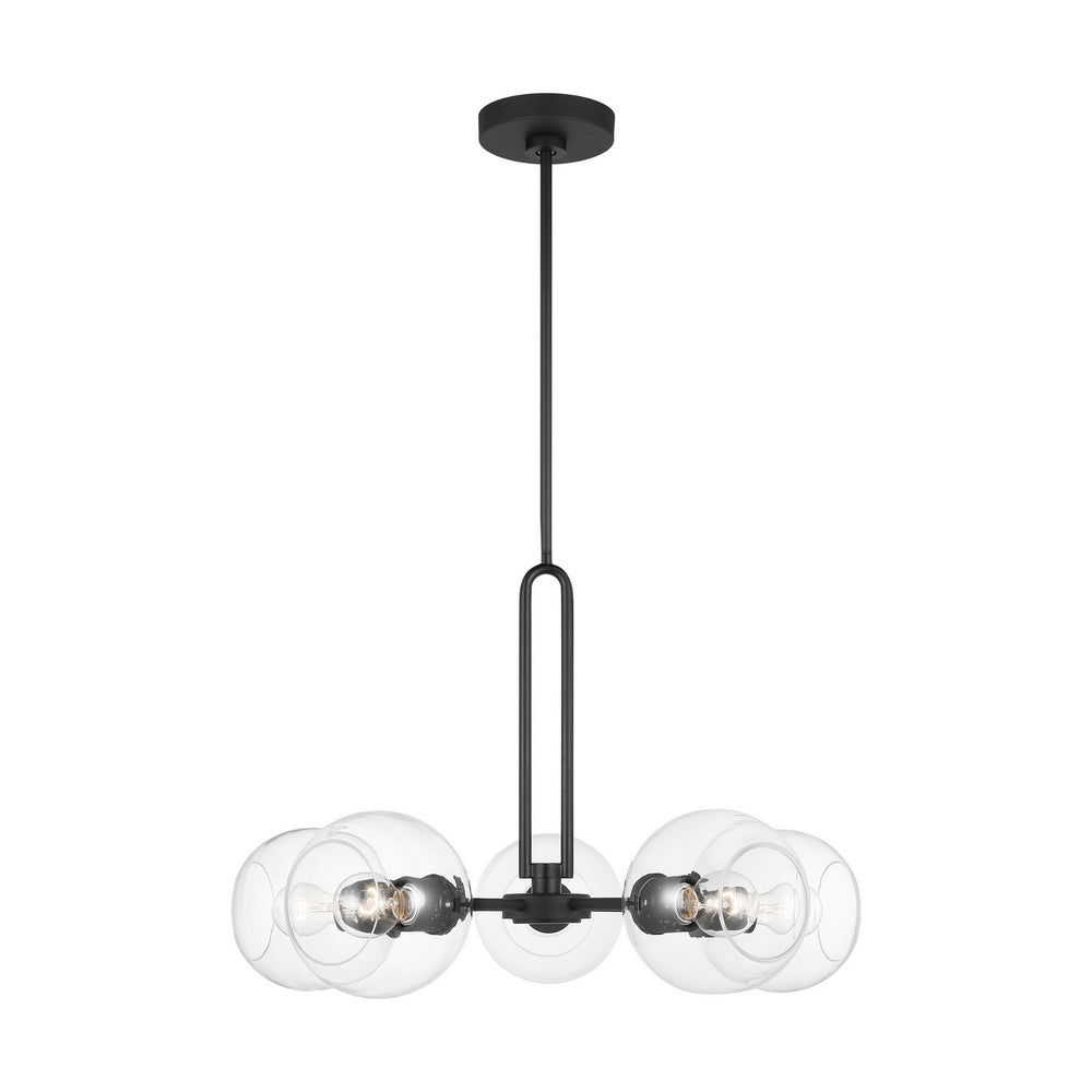 Visual Comfort Studio Canada - Five Light Chandelier - Codyn - Midnight Black- Union Lighting Luminaires Decor
