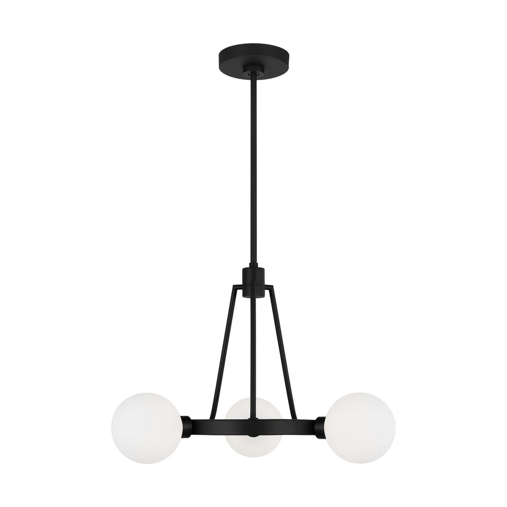 Visual Comfort Studio Canada - Three Light Chandelier - Clybourn - Midnight Black- Union Lighting Luminaires Decor